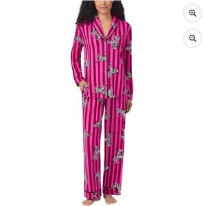 Women's Pink Zebra Print Pajama Set